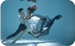 a couple under water